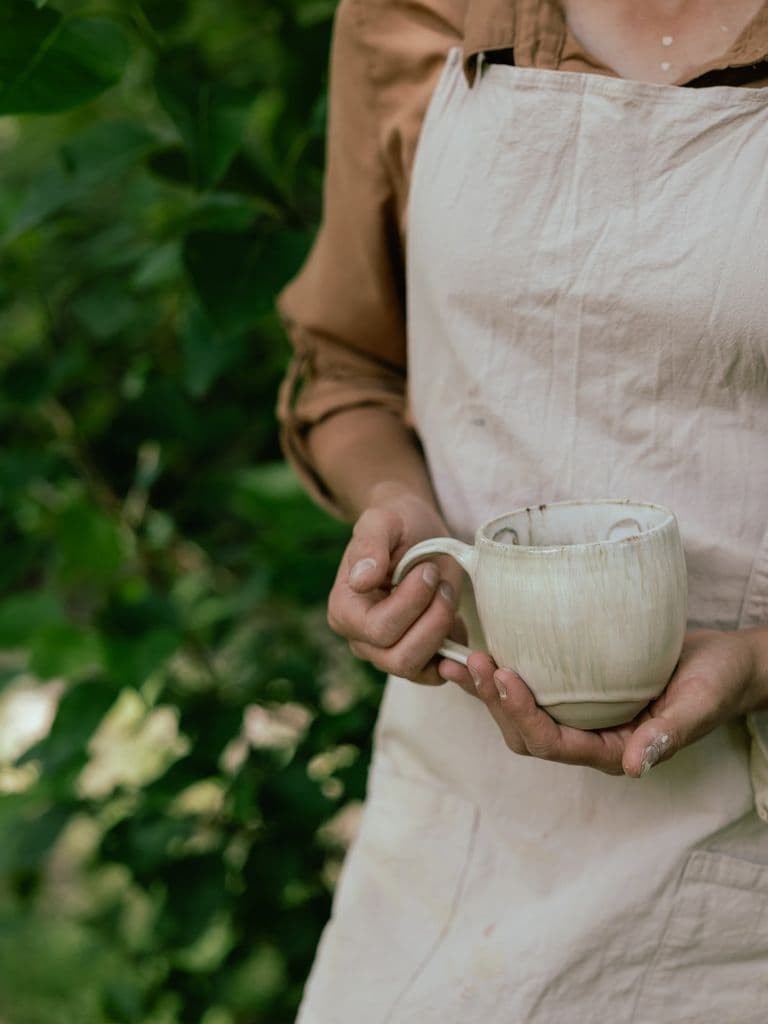 Pottery classes here at Mohaka River Farm in Hawke's Bay with pottery teacher, Zara
